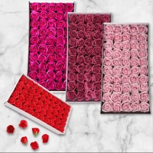 G48812 Caja de 50 Rosas Jabón Aromático