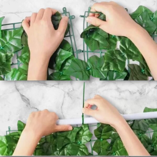 HP09 Malla Hojas Verde Oscuro 1x2 Mts.