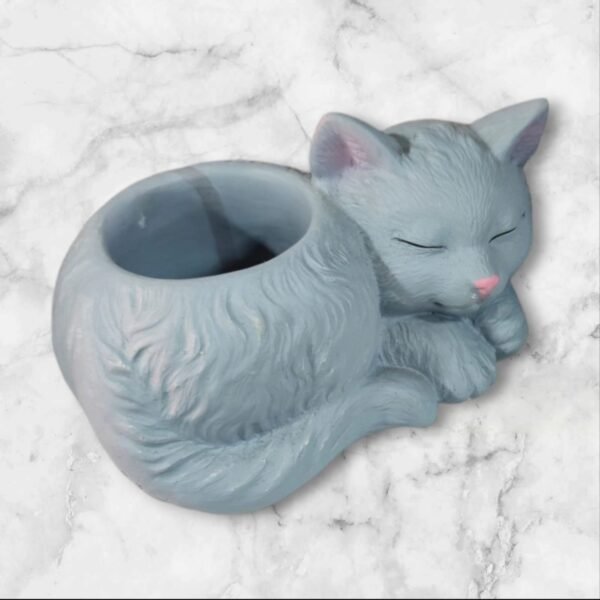 A013 Macetero Gatito con Lazo