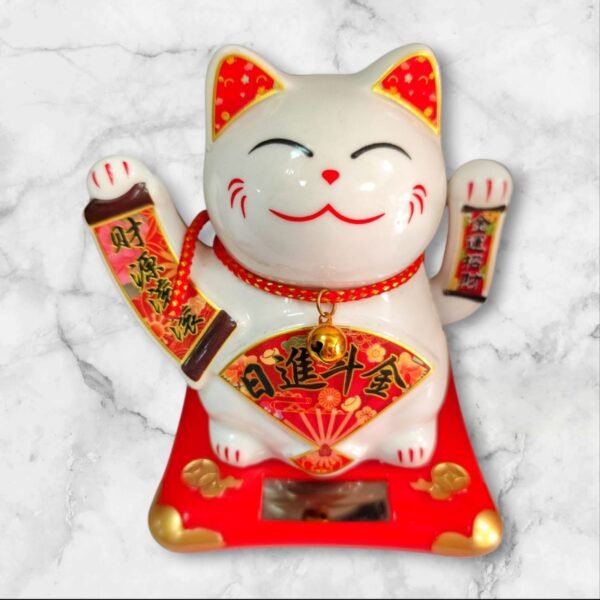 A012-12 Gatito de la Suerte Asiático Movimiento en su Brazo