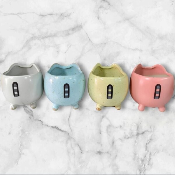 A015 Maceta Pequeña Gatitos Colores