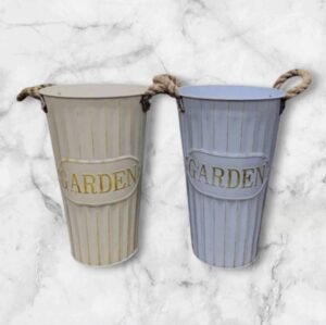 LH007M Porta Macetero / Florero Mediano Metal «Garden»