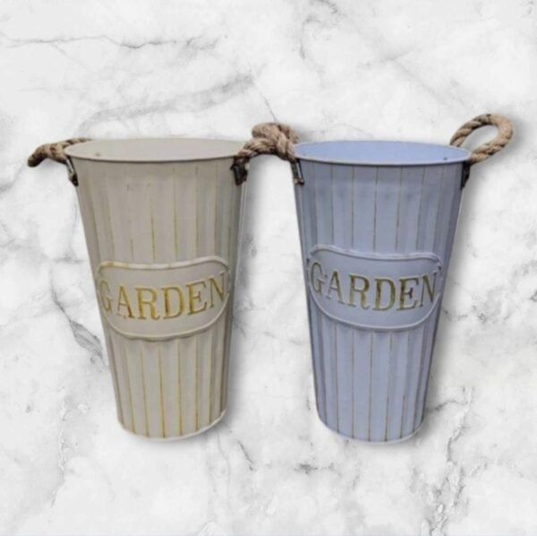 LH007M Porta Macetero / Florero Mediano Metal «Garden»