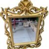 A1036 Espejo Rectangular Dorado Clasico