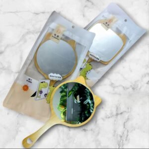 K1001 Espejo de Mano Madera Mediano con Mango