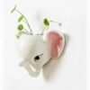 XN0004 Macetero Cabeza Elefante Blanco