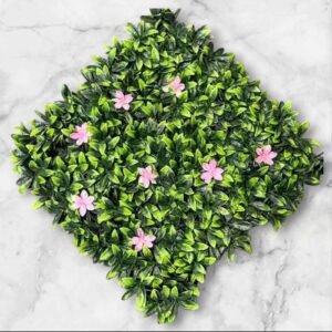 BF-512 Palmeta Plantas Degrade y Flores Rosas