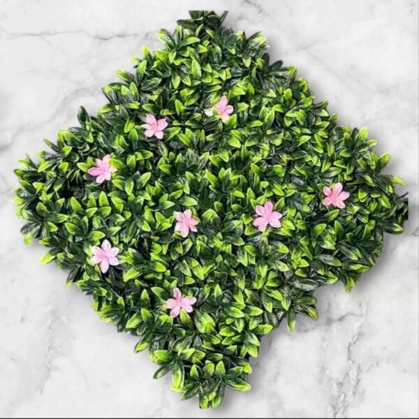 BF-512 Palmeta Plantas Degrade y Flores Rosas