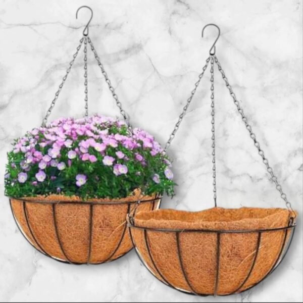 5089 Maceta Colgante Fibra Simil Coco