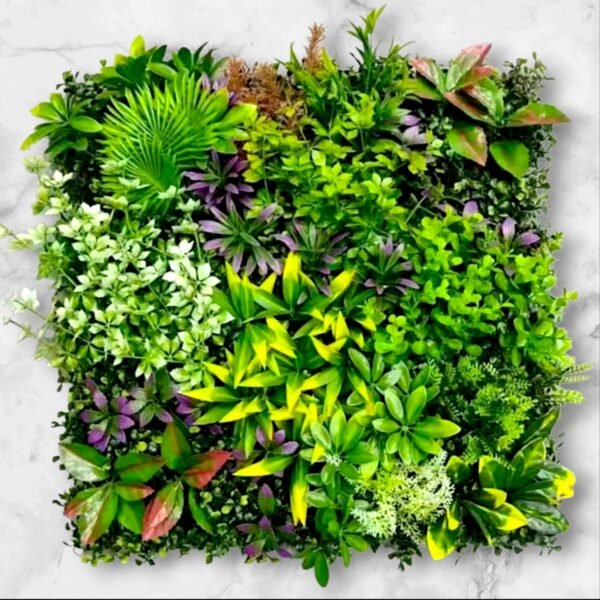 BF0210 Palmeta Jardín Vertical Hojas Coloridas 50x50 cms