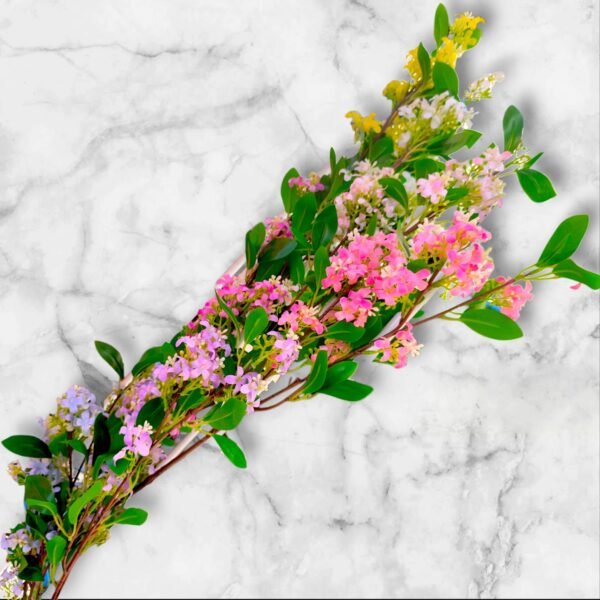 BF0126 Rama de Flor de Osmanto Pequeña Flor Asiática Colorida