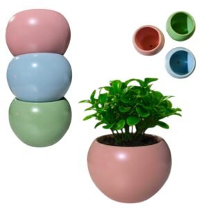 A0041 Maceta Ceramica Lisa 3 Colores