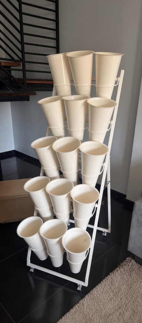 EX-1 Exhibidor Vertical de Flores con 15 Macetas