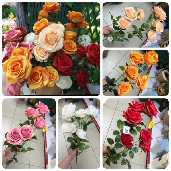 IMG-20261001-WA0064 BF0123 Rama de 6 Rosas con Hojas